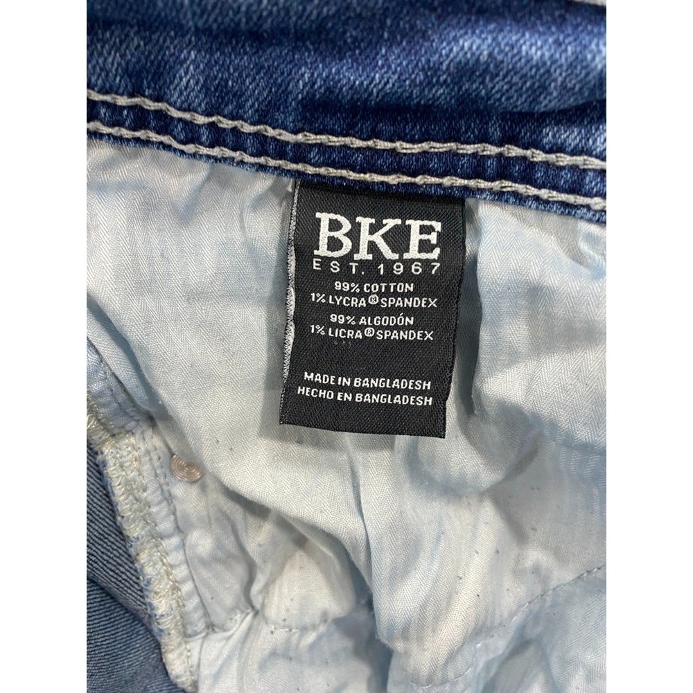 BKE Tyler Jeans Men's 38x32 Straight Bootcut Medium Wash Stretch Denim Casual - Picture 7 of 9